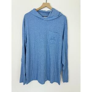 Vineyard Vines Edgartown Hooded Long Sleeve T-Shirt Men’s Large Blue